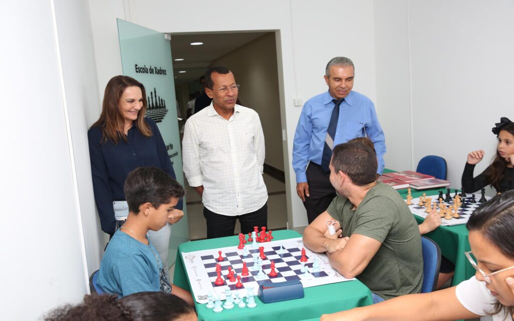 Inauguração da nova Escolinha de Xadrez em nosso município